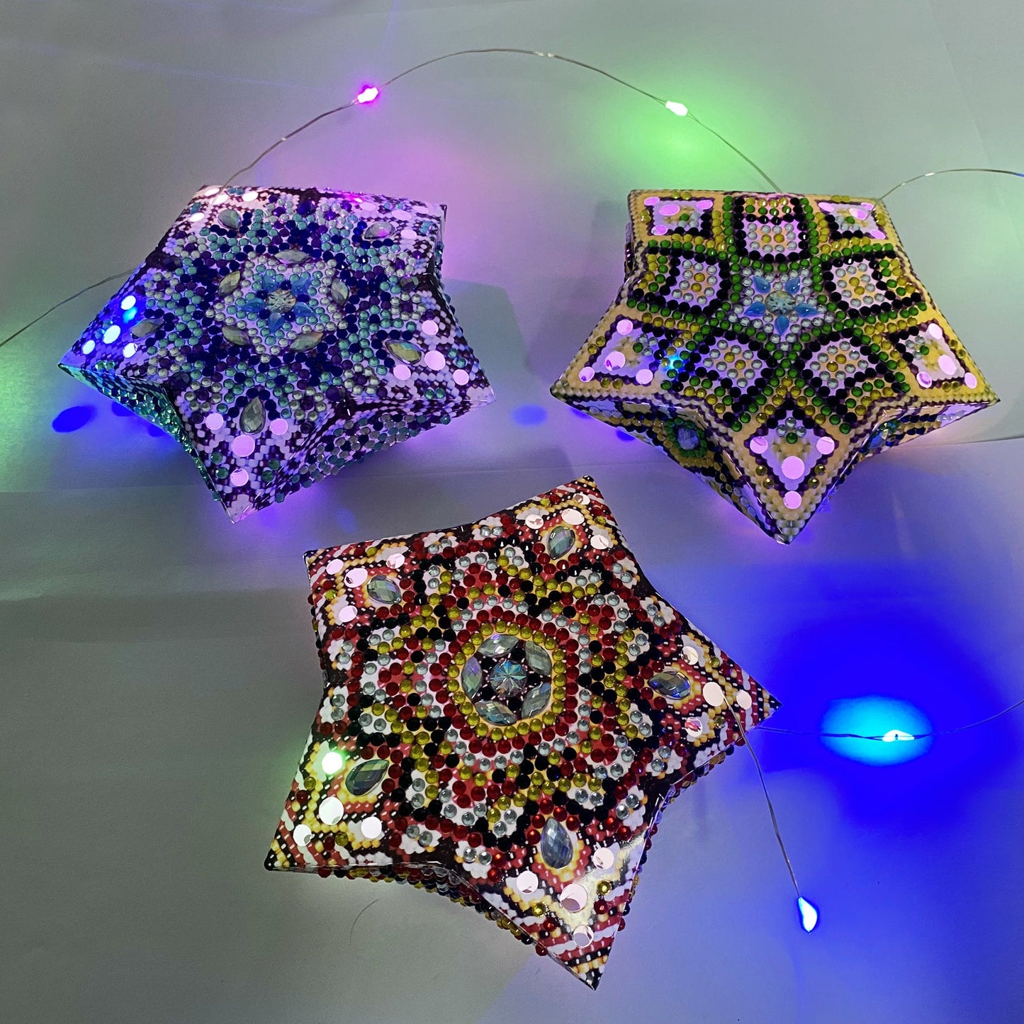 Diamond Painting LED Christmas Ornaments