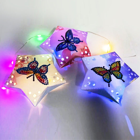 Butterfly Christmas Ornaments with LED String