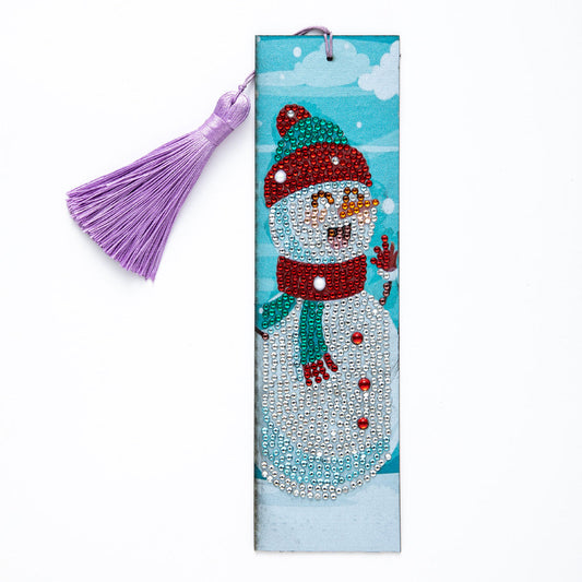 Snowman Diamond Painting Bookmark