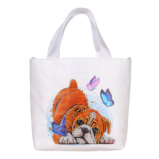Little Puppy Diamond Painting Tote Bag
