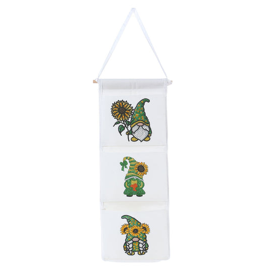 Sunflower Gnome Hanging Storage Bag