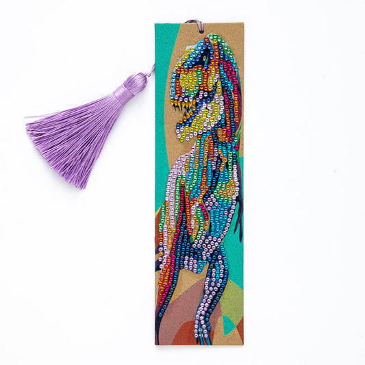 Colourful Dinosaur Painting Bookmark