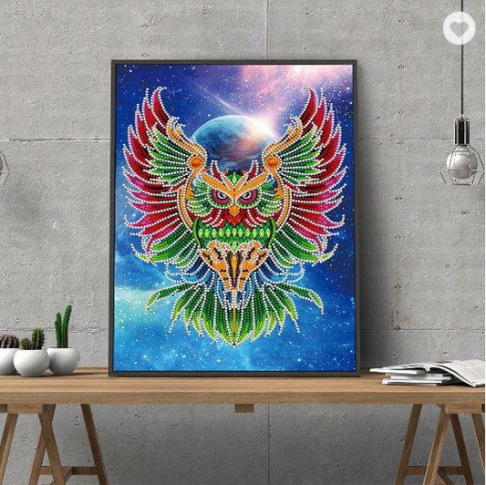 Owl Glow In The Dark Diamond Painting