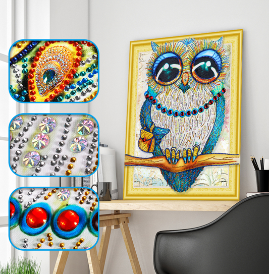 Blue Owl - Special Diamond Painting