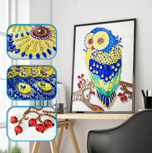 Colorful Owl- Special Diamond Painting