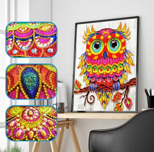 Red Owl - Special Shaped Diamond