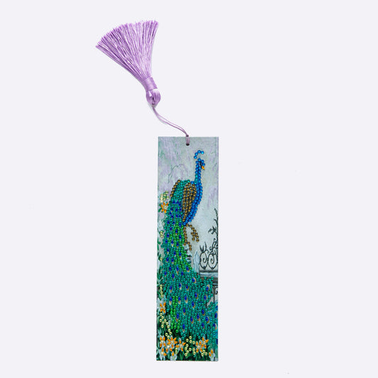 Peacock Diamond Painting Bookmark