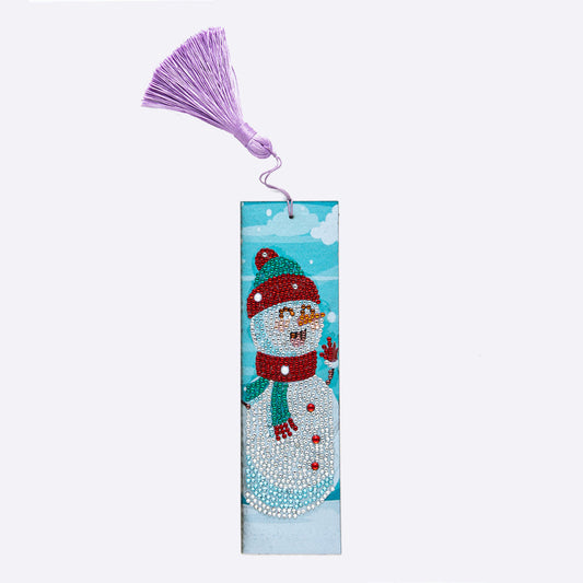 Snowman Diamond Painting Bookmark