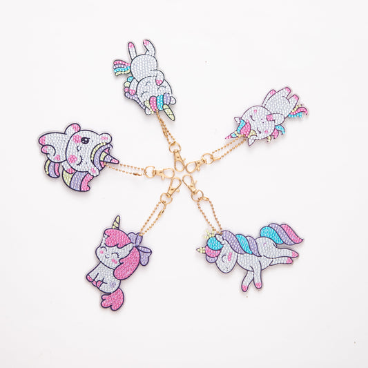 Baby Unicorn - Diamond Painting Keychains
