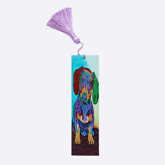 Colourful Dog Diamond Art Bookmark