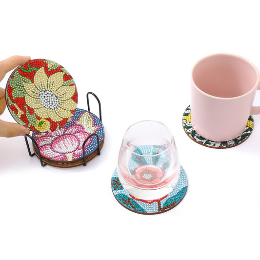 Flower Coasters - Paint with Diamonds
