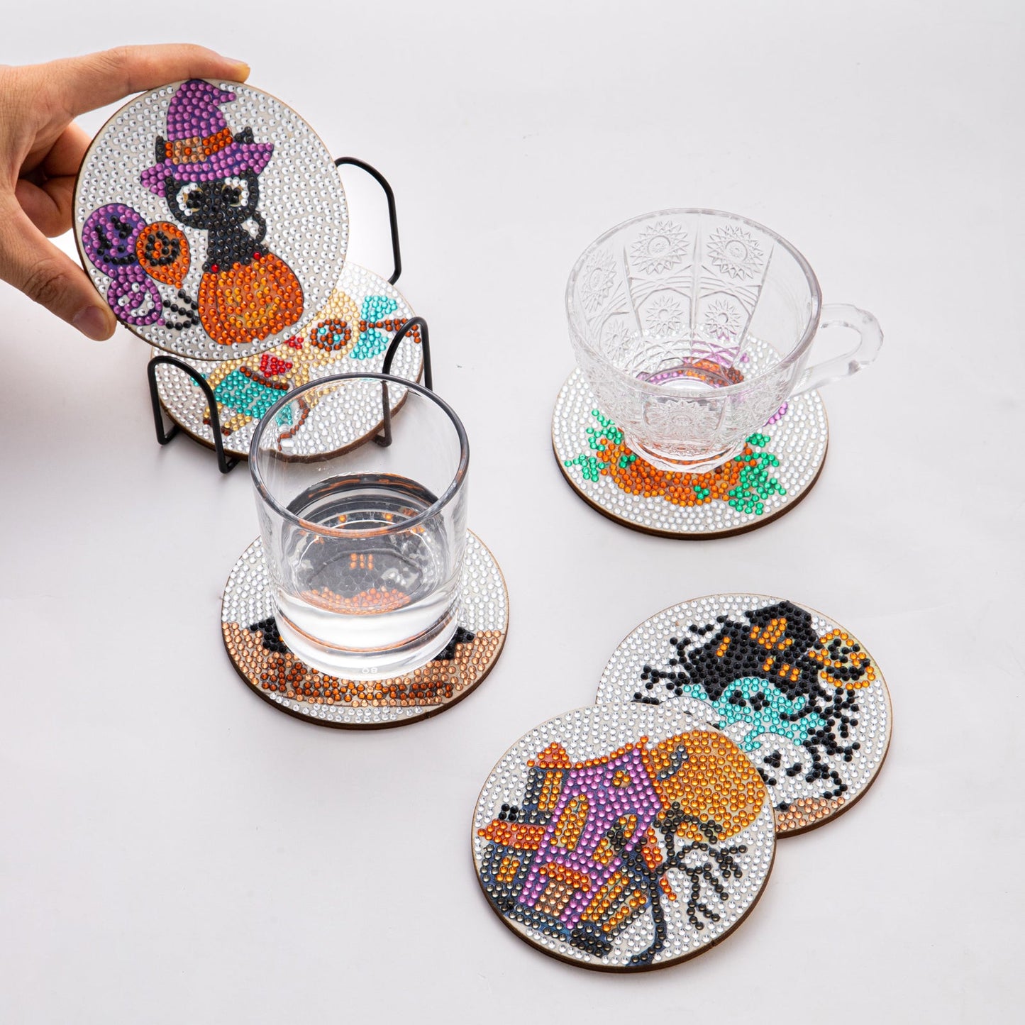 Halloween Table Coasters - Paint with Diamonds