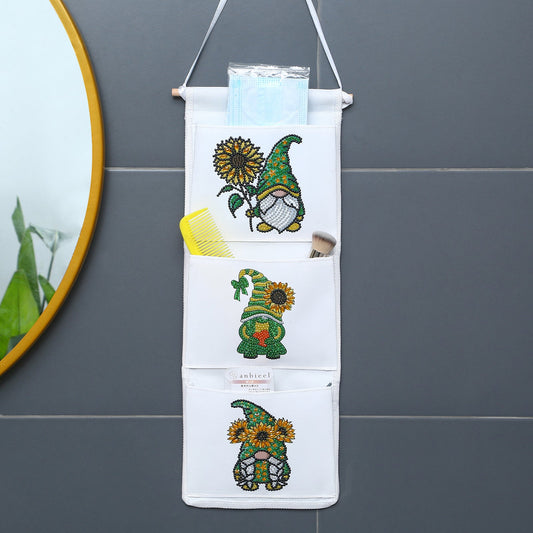 Sunflower Gnome Hanging Storage Bag
