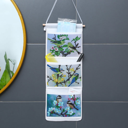 Colorful Birds Diamond Painting Storage Bag