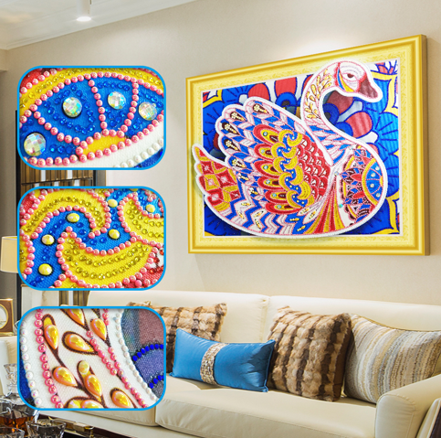 Beautiful Swan - Special Diamond Painting