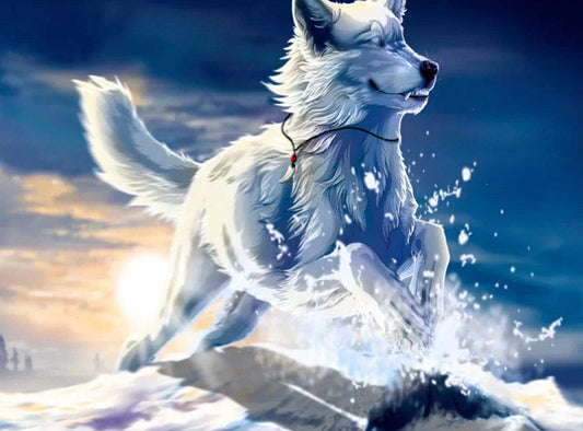 Snow Wolf Diamond Painting Kit