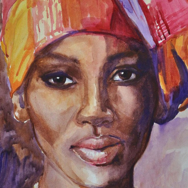 African Lady Paint by Diamonds