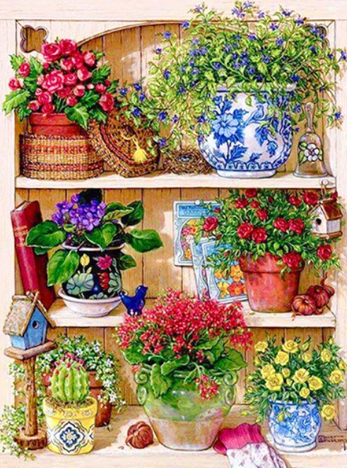 Amazing Flowers Corner Diamond Painting