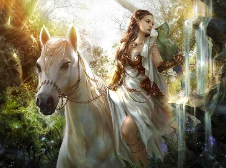 Angel Riding the Horse Diamond Painting