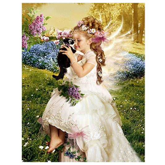 Flowers Angel Pictures, 5D Diamond Painting Kits