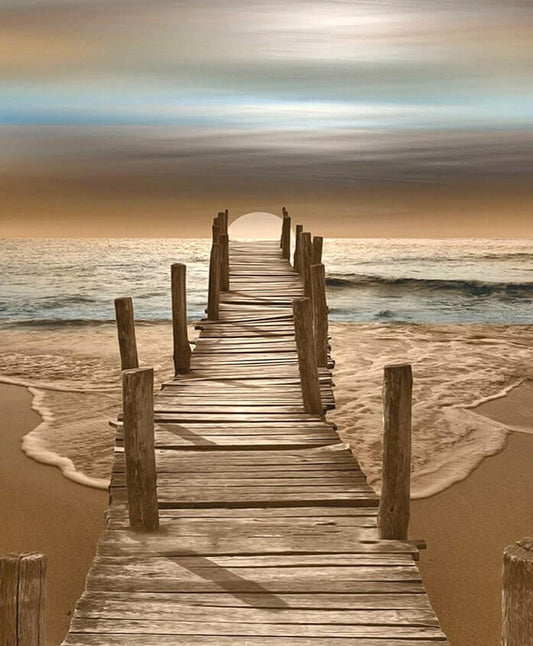 Beach View & Sunset DIY Painting