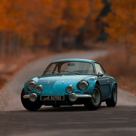 Blue Alpine Car