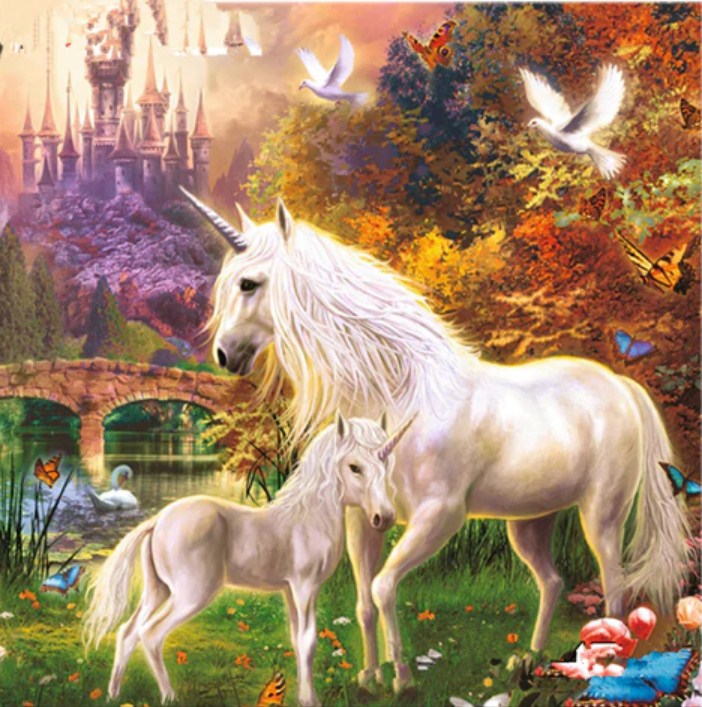Beautiful Unicorns & Amazing Castle Diamond Painting