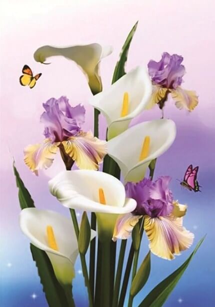 Lilly Paint by Diamonds