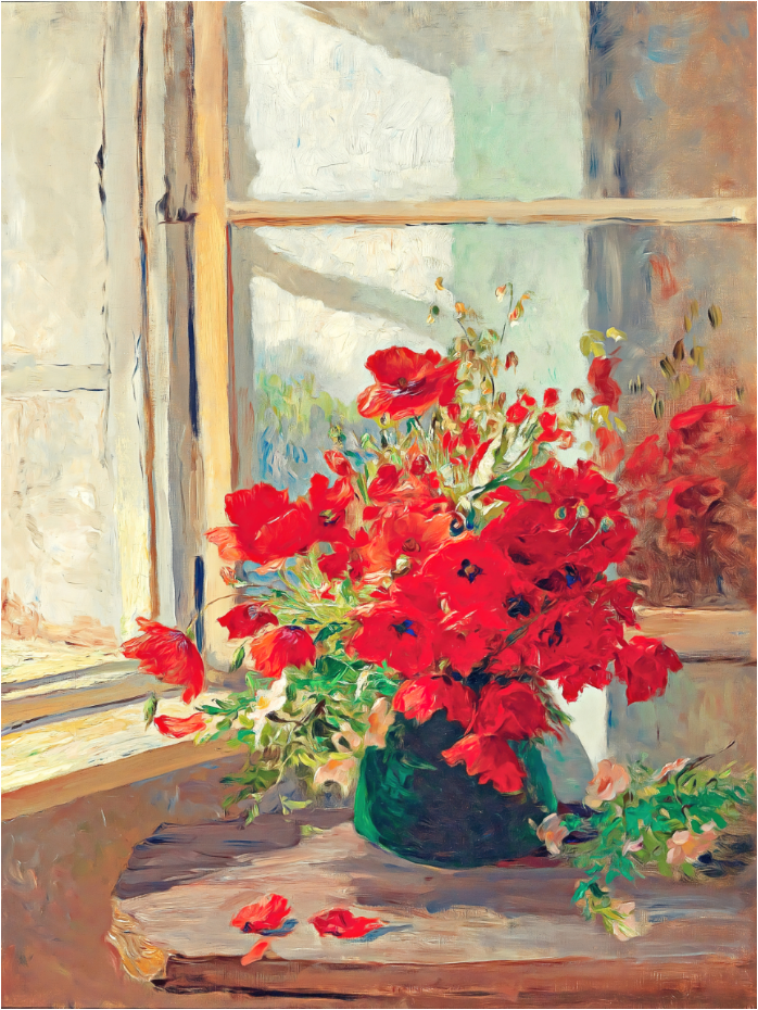 Bouquet Of Poppies - Art by Denise Dundon