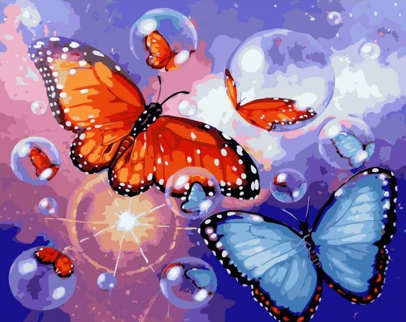 Bubbles & Butterflies Paint by Diamonds