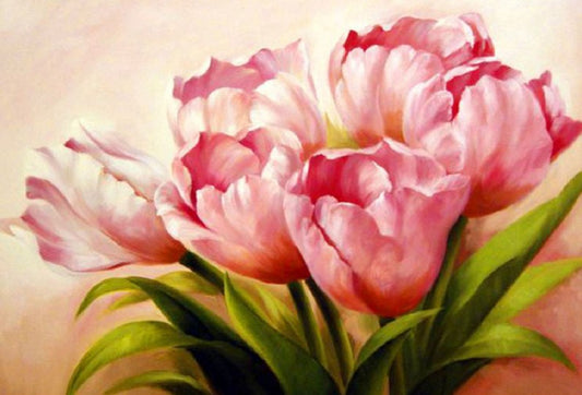 Bunch of Pink Tulips Diamond Painting Kit