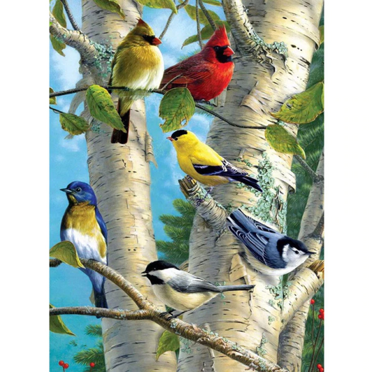 Charming birds diamond painting art