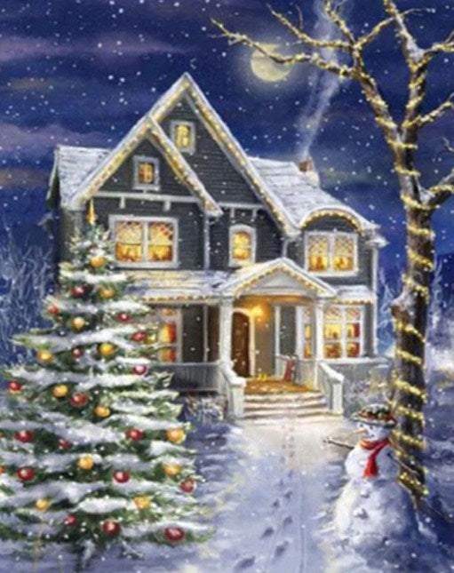 Christmas House Diamond Painting Kit