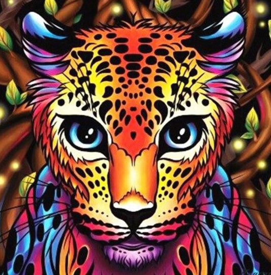 Colorful Leopard Diamond Painting Kit