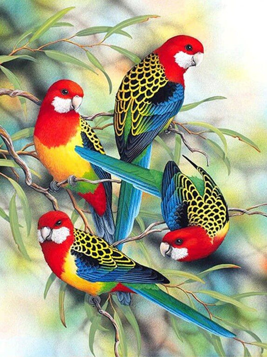 Parrots 3D Painting Kit