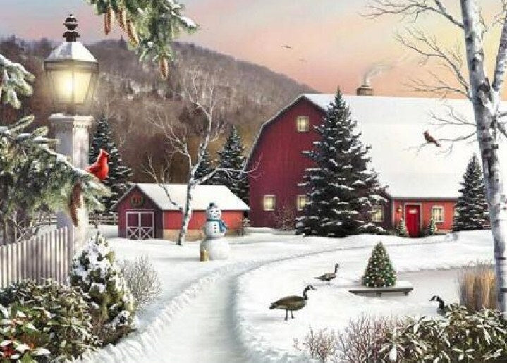 Country Winter Paint by Diamonds