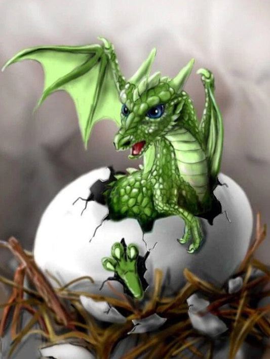 Dragon Hatching Paint by Diamonds