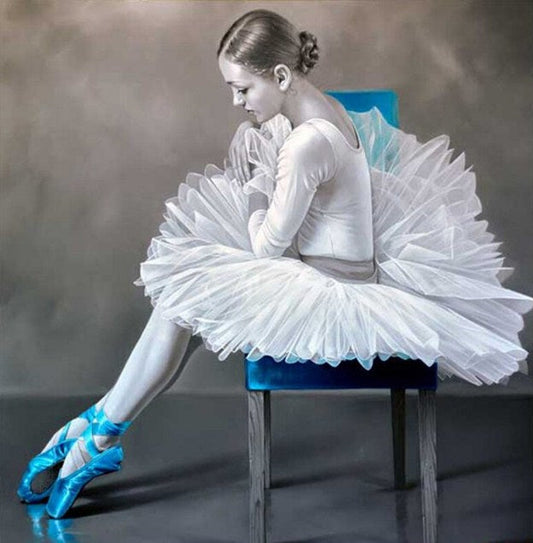 Elegant Ballet Girl Paint by Diamonds