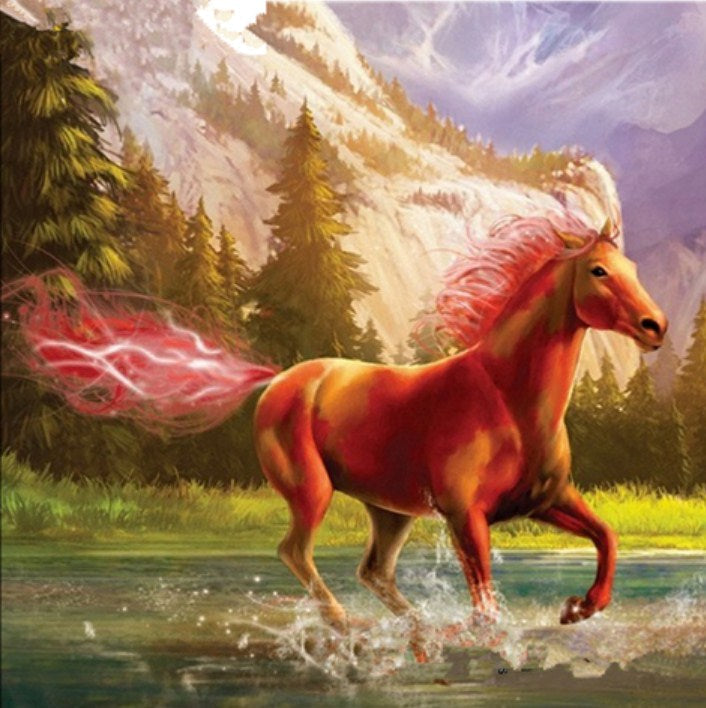 Fantasy Horse in the Water Paint by Diamonds
