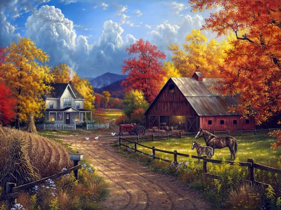 Farm House Painting Kit