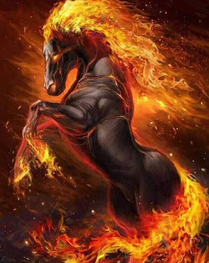 Fire Horse Diamond Painting Kit