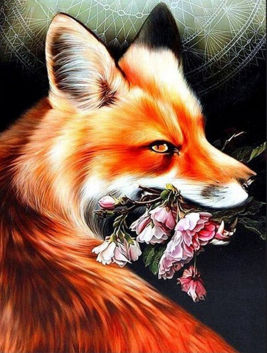 Fox & Blossoms Diamond Painting Kit