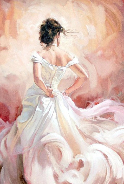 Glamorous Dancing Girl Paint by Diamonds