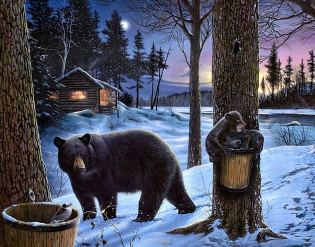 Grizzly Bear Diamond Painting Kit