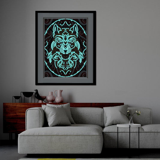 Luminous Alpha Wolf Special Diamond Painting