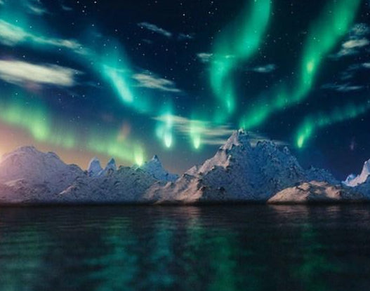 Ice Bergs & Northern Lights Diamond Painting