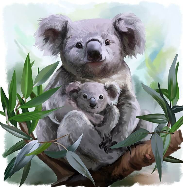 Koalas Diamond Painting Kit
