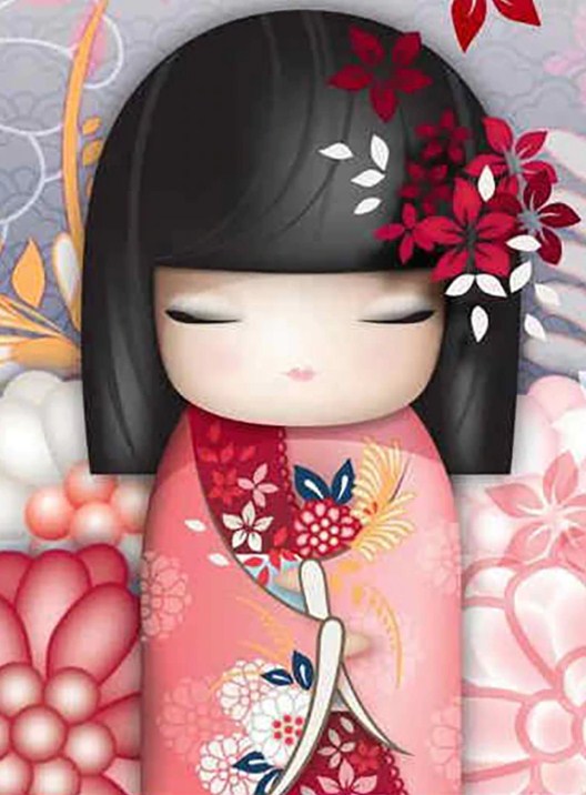 Kokeshi Doll Diamond Painting Kit