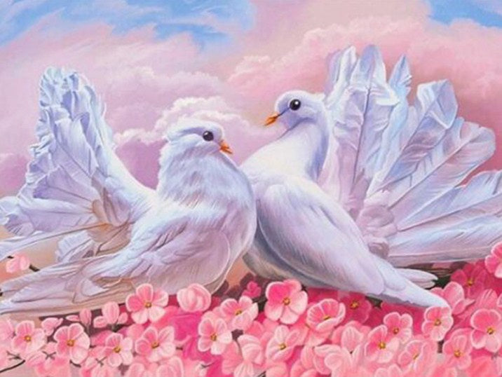 Love Pigeons Diamond Painting Kit