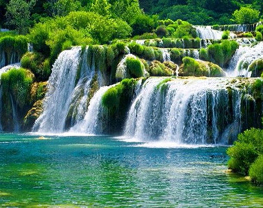 Natural Waterfall Paint by Diamonds